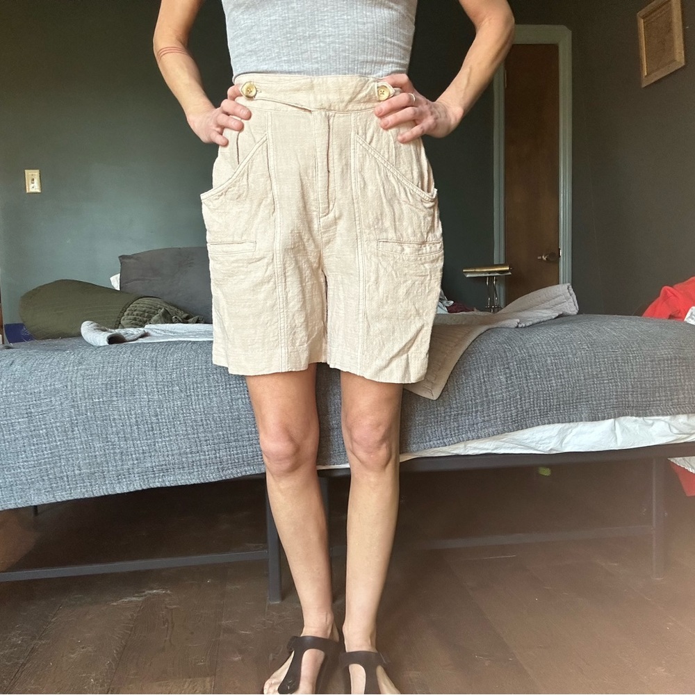 Free people size 0 khaki shorts